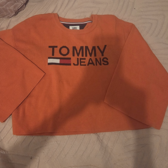 Tommy Hilfiger Orange Sweater - Picture 1 of 4
